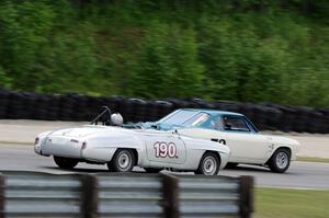 Douglas Radix's Mercedes-Benz 190SL and Chuck Sadek's Chevy Corvair Yenko Stinger