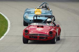 Charles Glapinski's Sunbeam Tiger and Debbie Graves' Jaguar XKE Roadster