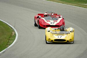 A.C. D'Augustine's Genie Mk. 10B and Marc Devis' Lola T-70 Mk. IIIB Spyder