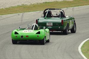 John Daniels' Sunbeam Tiger and Bob Bodin's Lotus 23B