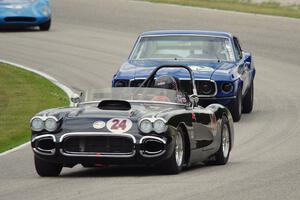 Bill Treffert's Chevy Corvette and Curt Vogt's Ford Mustang Boss 302