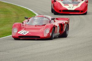 Joe Hish's Chevron B16 and Marc Devis' Lola T-70 Mk. IIIB Spyder