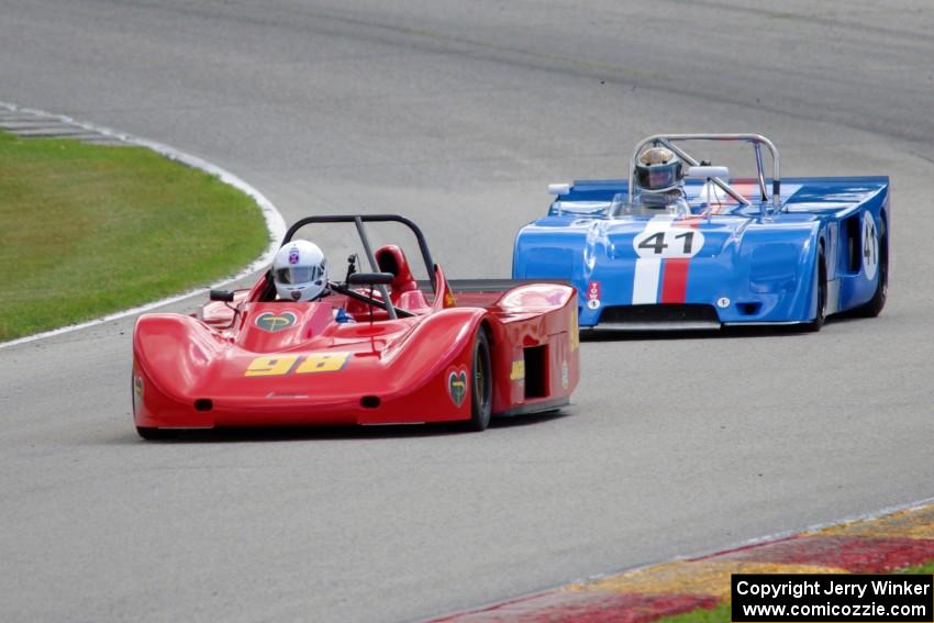 Skip Pfeffer's Lola T-87/90 and Walter Vollrath's Chevron B23