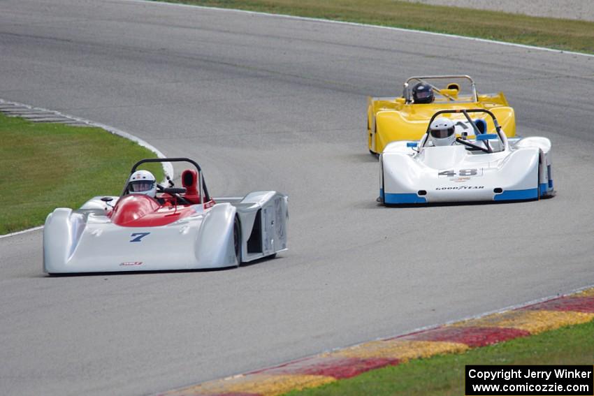 Ralph LaMacchia's Carbir CS2, Andrew Furia's Lola T-89/90 and Kevin Smith's Tiga SC81