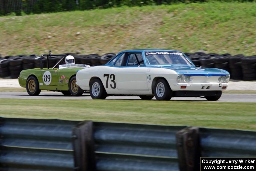 Chuck Sadek's Chevy Corvair Yenko Stinger and Dan L'Heureux's MG Midget