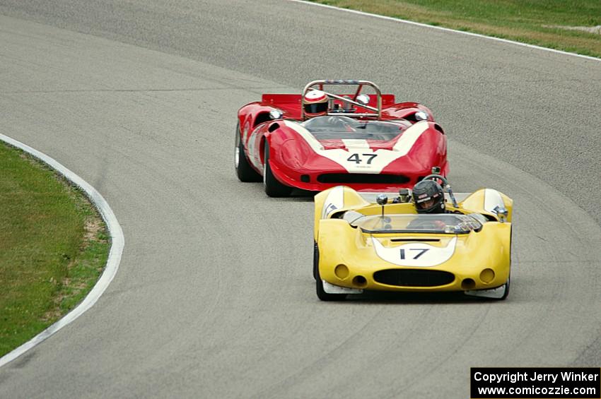 A.C. D'Augustine's Genie Mk. 10B and Marc Devis' Lola T-70 Mk. IIIB Spyder