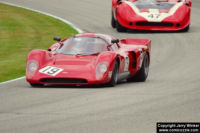 Joe Hish's Chevron B16 and Marc Devis' Lola T-70 Mk. IIIB Spyder