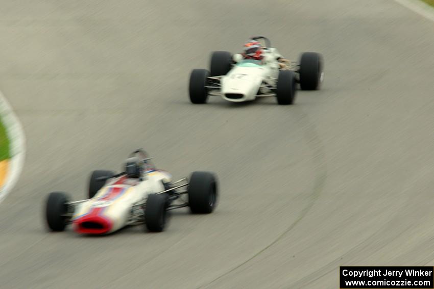 Joel Quadracci's Brabham BT29 and Jim Victor's Chevron B17