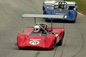 Brian Blain's Lola T-163 and Aaron Lewis' Lola T-163