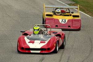 Robert Blain's Lola T-70 Mk. II and Fritz Seidel's Rawlson CR-11