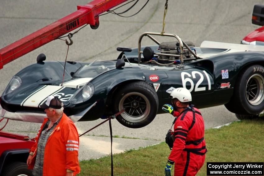 Tom Shelton's Lola T-70 Spyder on the hook.