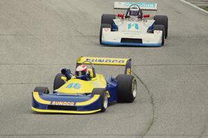 Cal Meeker's Ralt RT-1 and Joe Hish's Chevron B42