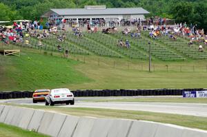 Scott Heider's Ford Mustang Boss 302 and Shannon Ivey's Chevy Camaro SS