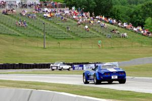 C.H. DeHaan's BMW CSL and Kent Burg's Chevy Corvette