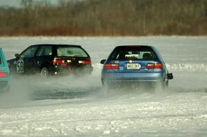 Tim Stone / Ryan Rose Honda Civic and Steve Beeler's Honda Civic