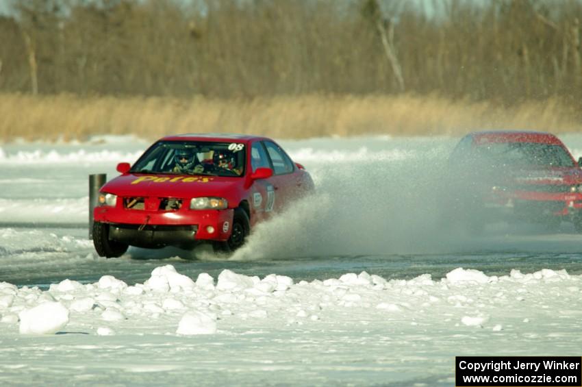 Pete Weber / Ian Forte Nissan Sentra Spec V and Brent Carlson's Subaru Impreza