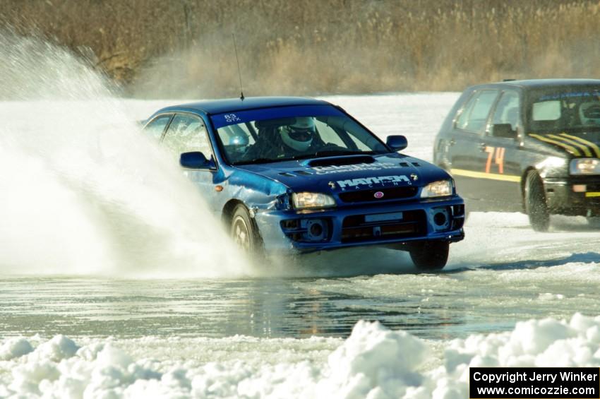 Mark Utecht / Dave Cammack Subaru Impreza 2.5RS and Mark Olson's VW Golf