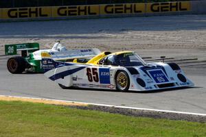 Patrick Bean's Intrepid RM-1/Chevy and Ben Sinnott's Lola T-97/20
