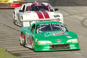 Colin Comer's Ford Mustang and Denny Lamers' Ford Mustang