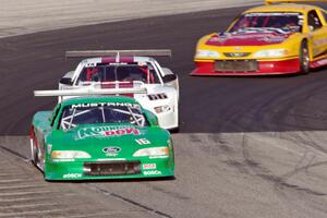 Colin Comer's Ford Mustang, Denny Lamers' Ford Mustang and Adam Rupp's Ford Mustang