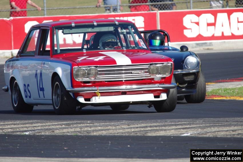 Ike Keeler's Datsun PL510 and Joe Huffaker's Jensen Healey