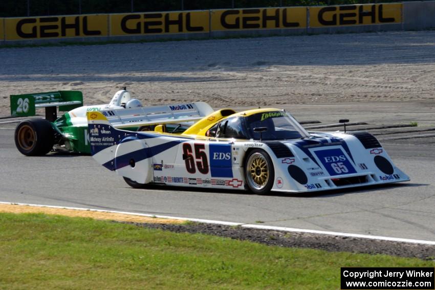 Patrick Bean's Intrepid RM-1/Chevy and Ben Sinnott's Lola T-97/20