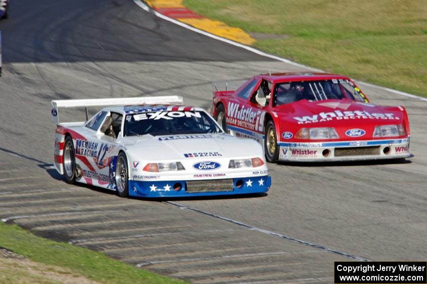 Scott Heider's Ford Mustang Cobra and Dick Howe's Ford Mustang