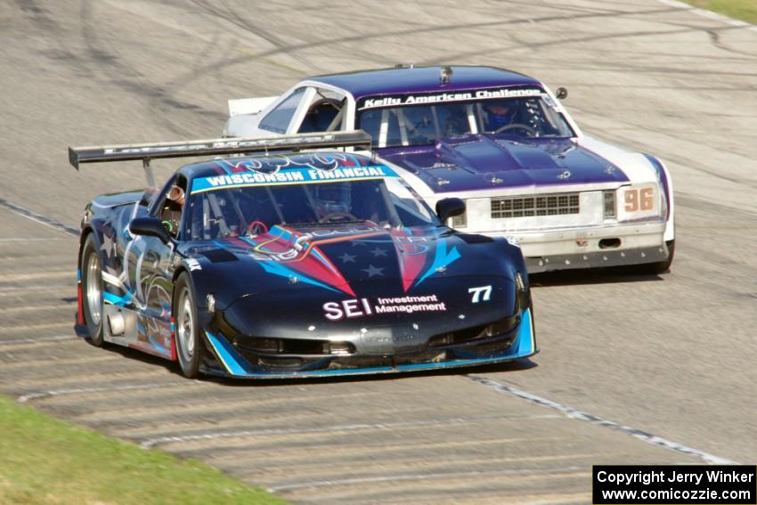 Gunner Pfrang's Chevy Corvette and Shane Lewis' Chevy Nova