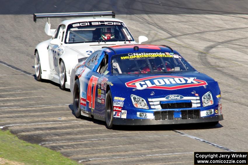 Willy Todd's Ford Fusion and Tom McGlynn's Porsche 993 Evo