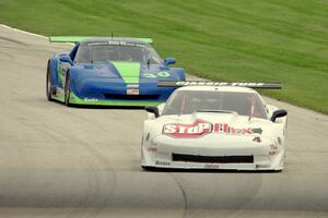 Paul Fix's Chevy Corvette and Richard Grant's Chevy Corvette