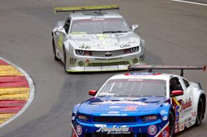 Lawrence Loshak's Ford Mustang and Adam Andretti's Chevy Camaro