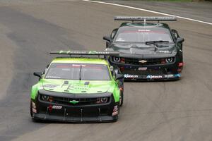 Jason Kennedy's Chevy Camaro and Tom West's Chevy Camaro