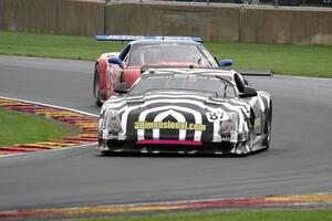 Doug Peterson's Cadillac CTS-V and Jim McAleese's Chevy Corvette