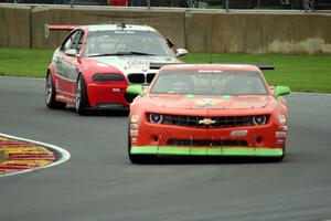 Allen Milarcik's Chevy Camaro and Larry Funk's BMW M3