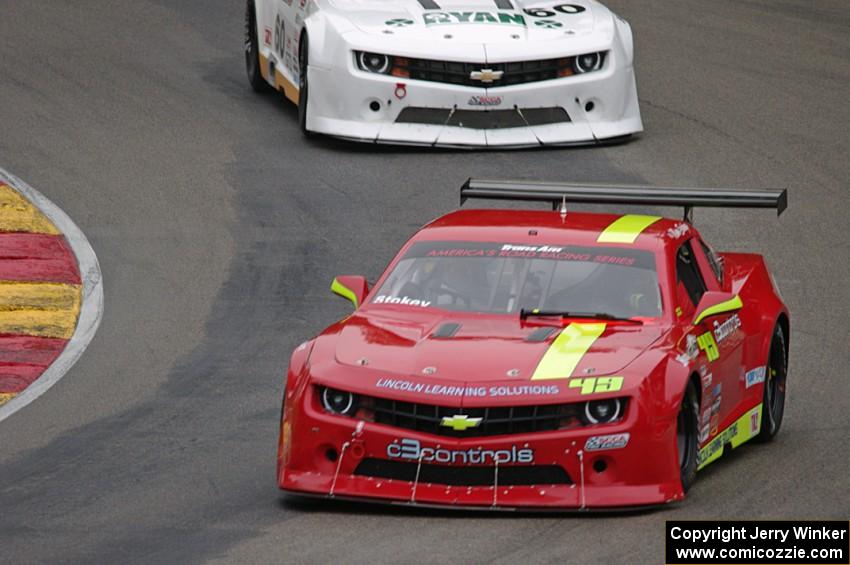 Nathan Stokey's Chevy Camaro and Tim Gray's Chevy Camaro