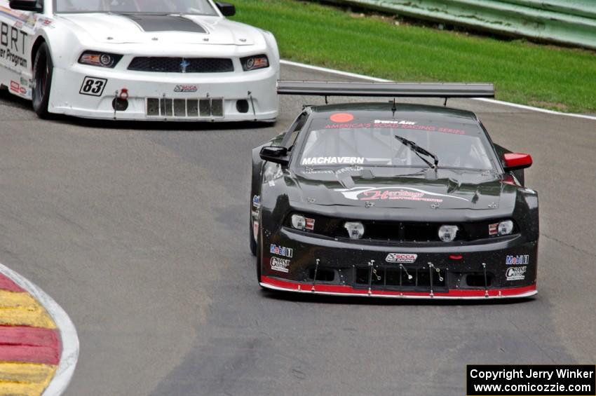 Dillon Machavern's Ford Mustang and Kevin O'Connell's Ford Mustang