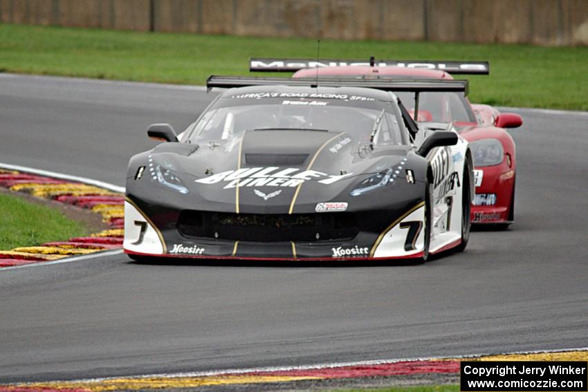 Claudio Burtin's Chevy Corvette and Amy Ruman's Chevy Corvette