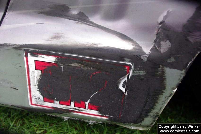 Scuff-mark on Kurt Roehrig's Chevy Camaro