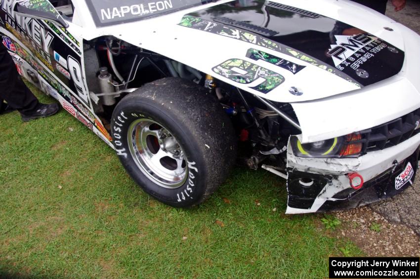 Joe Napoleon's Chevy Camaro post-race