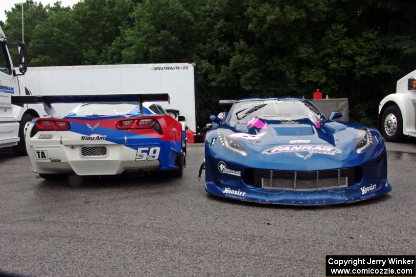 Simon Gregg's and Mickey Wright's Chevy Corvettes