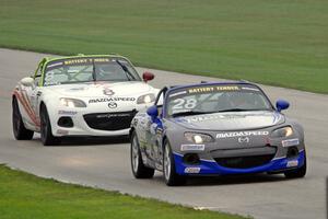 Daniel Bender's and Nathanial Sparks' Mazda MX-5s