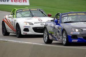 Daniel Bender's and Nathanial Sparks' Mazda MX-5s