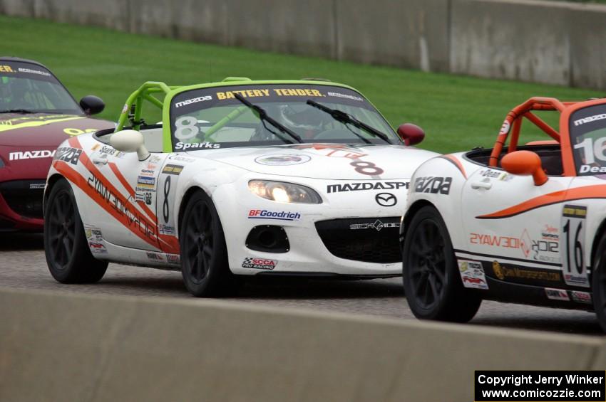 John Dean II's and Nathanial Sparks' Mazda MX-5s