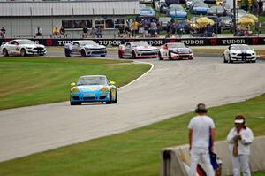 Matt Plumb / Hugh Plumb Porsche 911 leads early on.