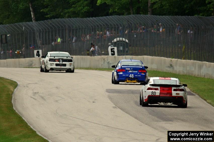 Nick Galante / Louis-Philippe Montour Ford Mustang Boss 302R, Mark Boden / Tonis Kasemets BMW M3 and Martin Barkey/Kyle Marcelli