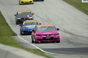 Sarah Cattaneo / Owen Trinkler Honda Civic Si, Stevan McAleer / Chad McCumbee Mazda MX-5 and Steve Eich /Kevin Boehm Honda Civic