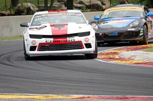 Martin Barkey / Kyle Marcelli Chevrolet Camaro Z/28.R and Greg Liefooghe / Eric Zimmermann Porsche Cayman