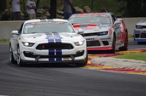 Jade Buford / Austin Cindric Ford Mustang Shelby GT350R-C and Andrew Davis / Robin Liddell Chevy Camaro Z/28.R