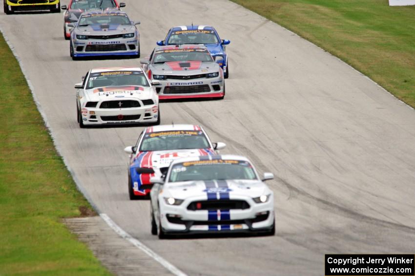 The GS field comes into turn 8 after the first caution period.