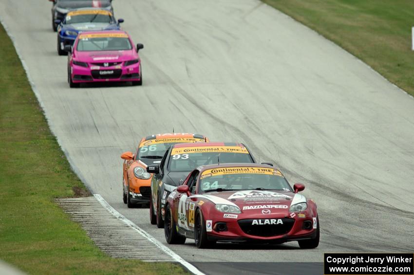 The ST field comes into turn 8 after the first caution period.